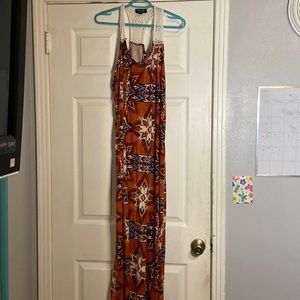 Rust Orange Long Dress